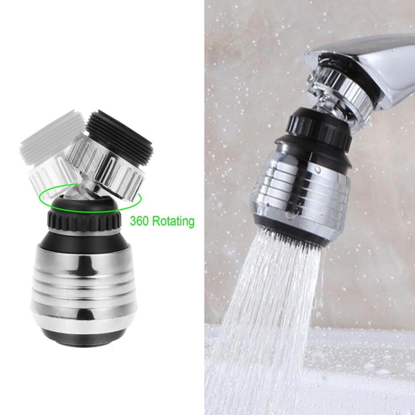 1Pc 360° Swivel Kitchen Tap Head Faucet Water Saving Filter Sprayer Sink Aerator 