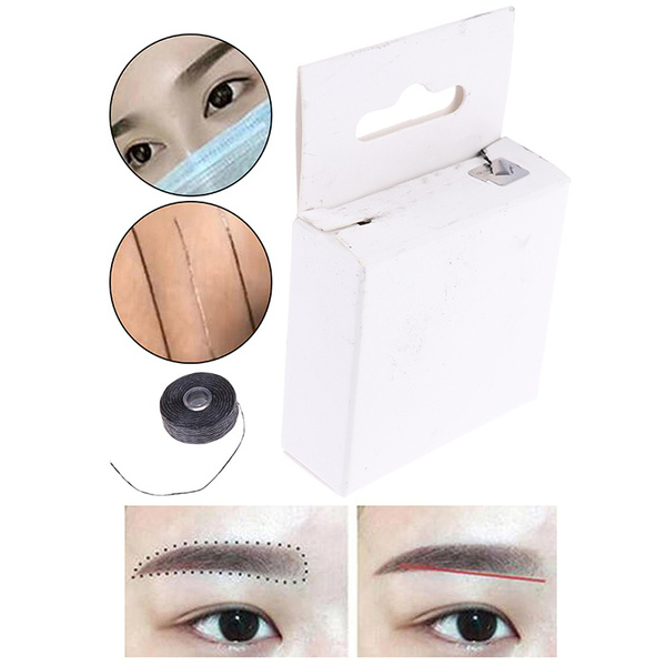 Pre-Inked Brow Mapping Strings Pigment String Microblading Brow Thread  Eyebrow Trade Shop