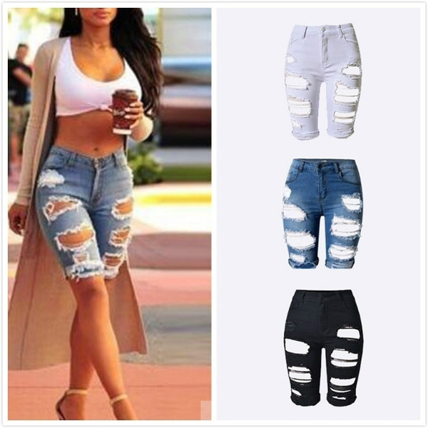 plus size boyfriend jean shorts