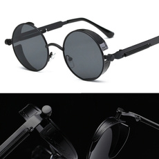 retro sunglasses, Designers, black sunglasses, Round Sunglasses