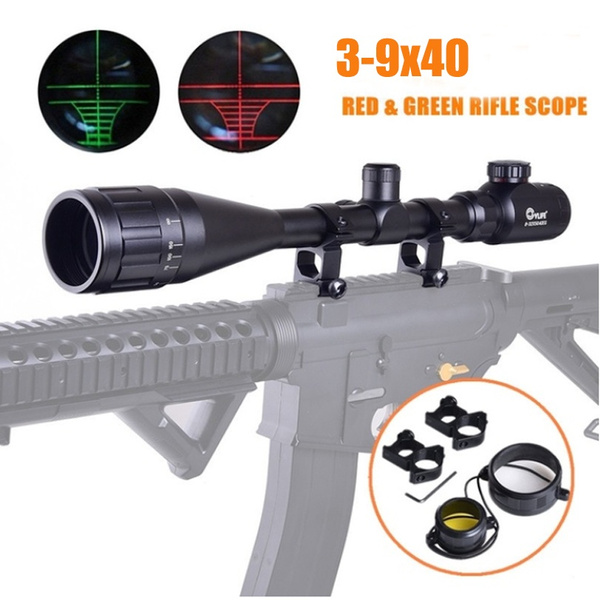 Sporting Outdoor Optics 3-9x40 Airsoft Riflescope Rifle Scope Sighting Mount New 