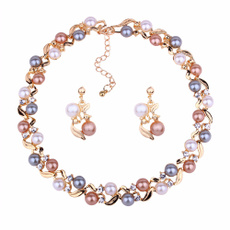 NECKLACE AND EARRING SET, Joyería de pavo reales, Angel, Earring