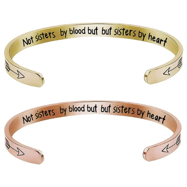 sisters by heart cuff bracelet