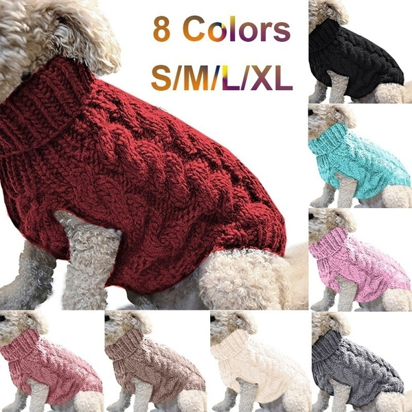 Pet Dog Clothes Small Pets Winter Warm Kintting Sweater Vest Coats For Puppy Wish Pet Dog Clothes Small Pets Winter Warm, Small Pet Winter Coats
