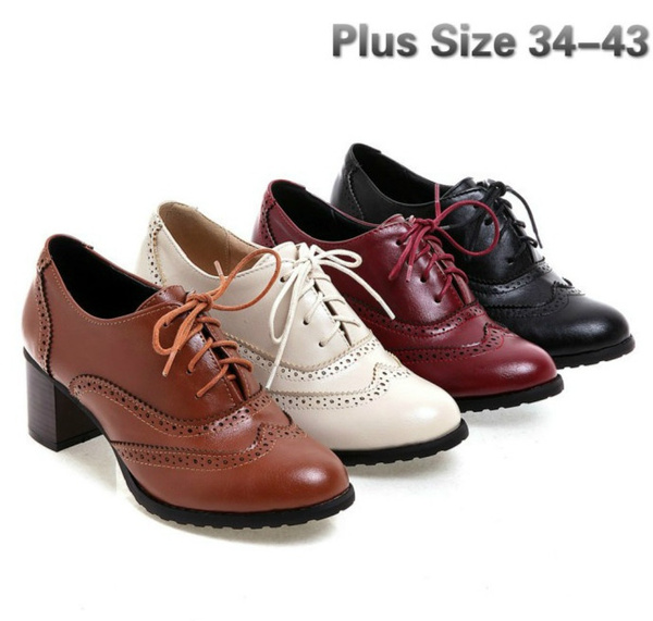 Womens chunky outlet oxfords