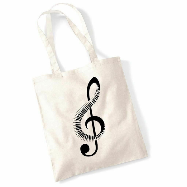 Women Large Tote Top Handle Shoulder Bags Funny Musical Note Satchel Handbag