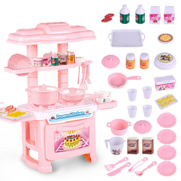 Kids Kitchen Toys Girls Role Play Pretend Cook Set Toy Creative Children S Gift Wish
