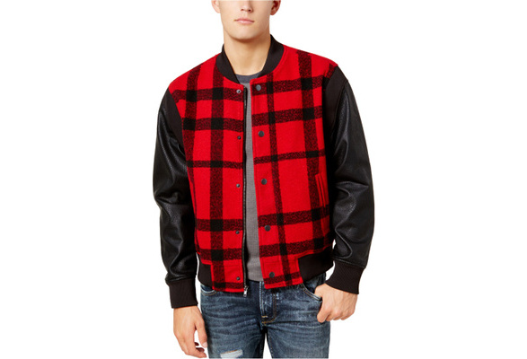 buffalo check bomber jacket