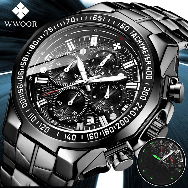 Orologi Moda Uomo Orologi Di Lusso Di Lusso Quadrante Grande Quadrante  Militare Orologio Da Uomo Al Quarzo Nero Orologi Da Polso in Acciaio  Inossidabile Reloj Hombre | Wish