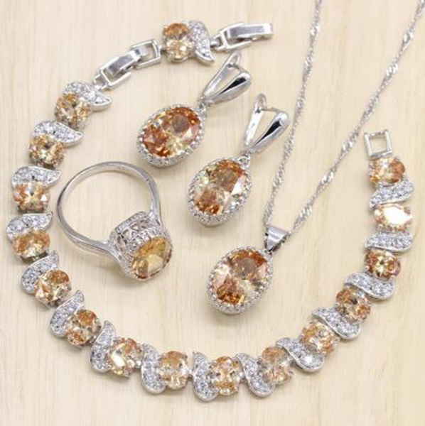 Champagne Bridal Jewelry