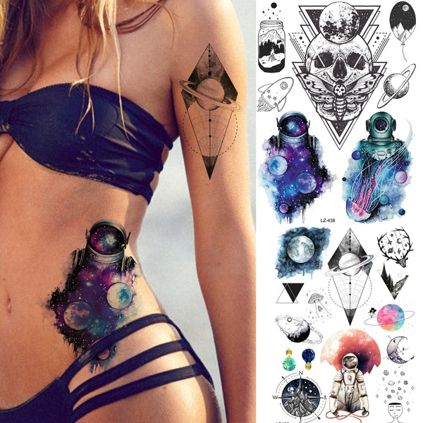 Buy Temporary Tattoo/deer Skull Tattoo/floral Tattoo/ Feminine Tattoo/negative  Space Tattoo Online in India - Etsy