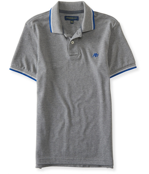Aeropostale Mens A87 Striped Rugby Polo 