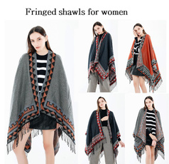 printedshawl, Tassels, cardigan, halloweenparty