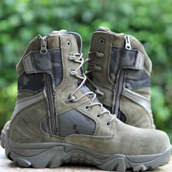 Mens Outdoor Tactical Boots Military Combat Work Shoes Climbing Hiking desert 12 