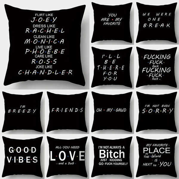 Home Decor Printed Pillow Covers Friends TV Show Pillow Cases Cushion Cover 