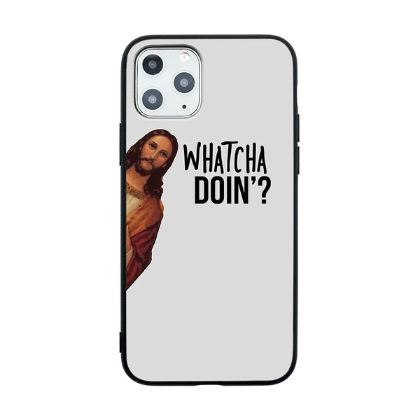 Jesus is Watching Meme pattern phone case for Iphone 11 11POR 11PORMAX X XS XR XSMAX 6 6P 7 7P 8 8P phone Case Huawei P30 P30 POR