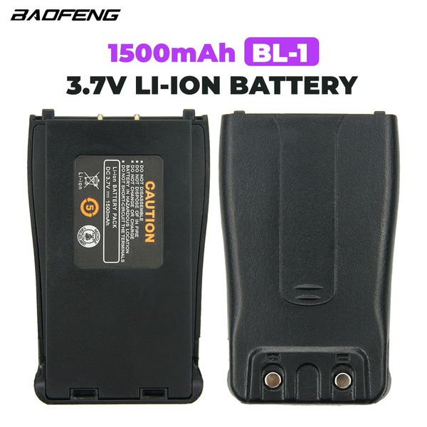Batteria Vhbw Per Baofeng BL-1 – Ricambio 1500mAh 3.7V Li-Ion Per Radio Walkie-Talkie E CB