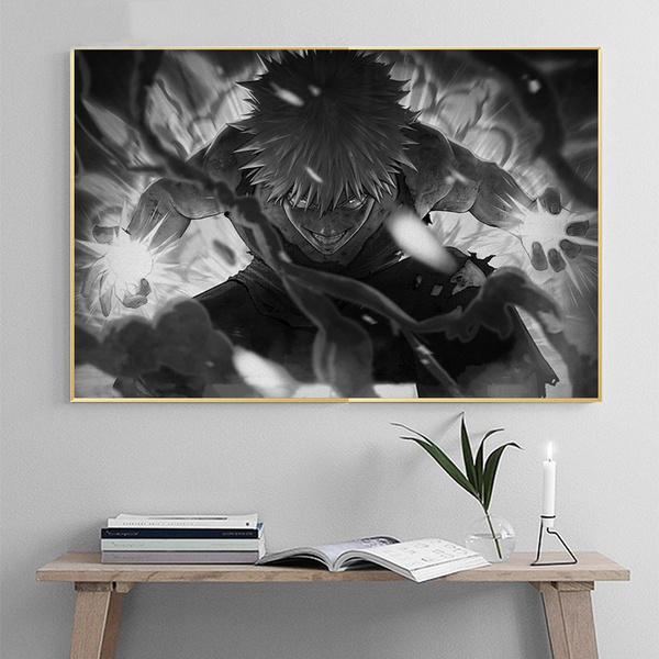 ANIME POSTER FRAME MANGA ART  BlackWhite Wall Poster For Home And  Office With Frame 12696 Photographic Paper  Animation  Cartoons  Decorative posters in India  Buy art film design movie