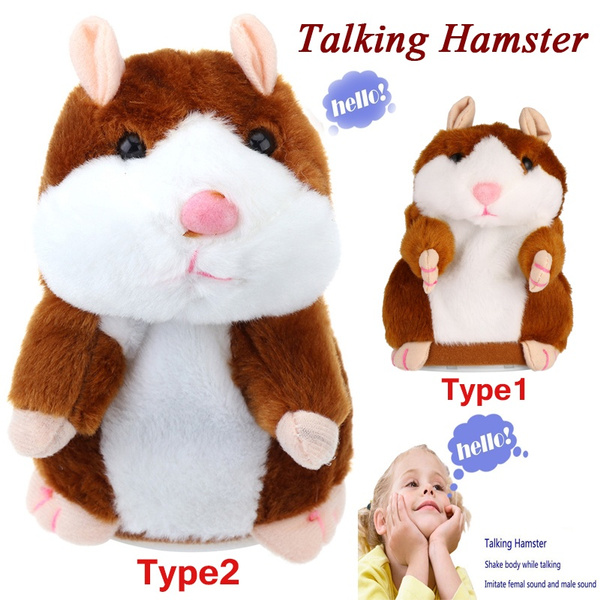 talking plush hamster