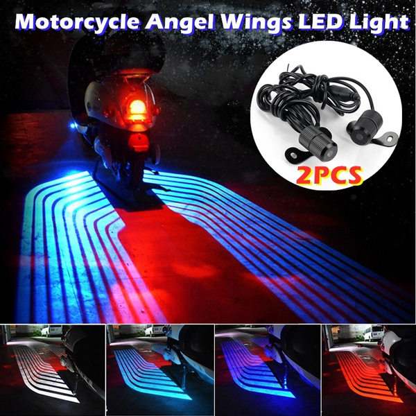 Motorcycle LED Lights Projection Angel Wings Light