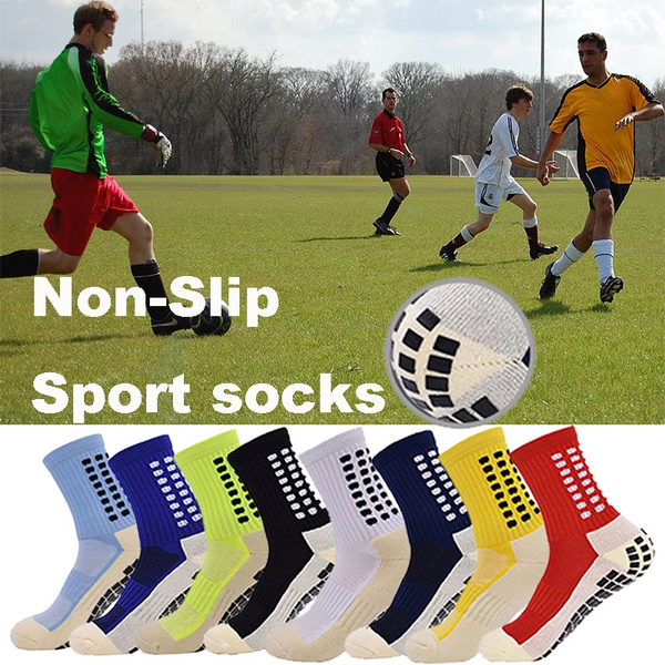 Mens Over Knee Football Socks High Sport Non Slip Athletic Long Absorbent Sock 