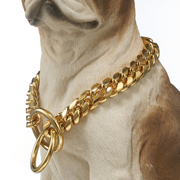 Big gold 2024 dog chain