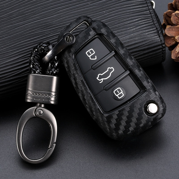 Orange + Random LIGHTKOREA Pack of 2Pcs Silicone Folding Key Case Cover Chain for Audi A3 A4 A6 A8 TT Q3 Q5 Q7 R8 Orange + Random LIGHTKOREA Pack of 2Pcs Silicone Folding Key Case Cover Chain for Audi A3 A4 A6 A8 TT Q3 Q5 Q7 R8