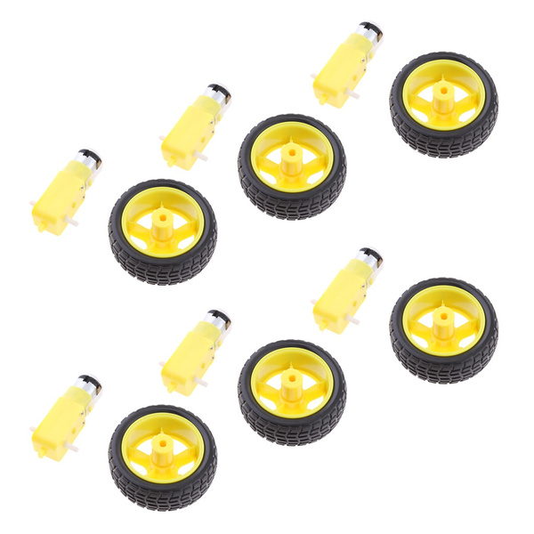 6pcs Juego De Motor De Engranajes Smart Car Robot Plastic 6pcs Juego De Motor De Engranajes Smart Car Robot Plastic