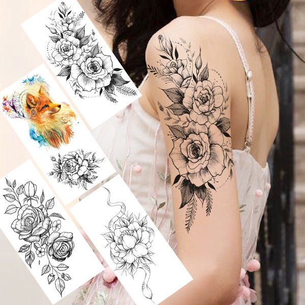 Tattoo tagged with: feminine, shoulder, flower, arm | inked-app.com