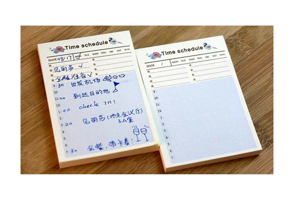 New Mini Home Office Journal Time Schedule Planner Memo Pad Note Paper Student 