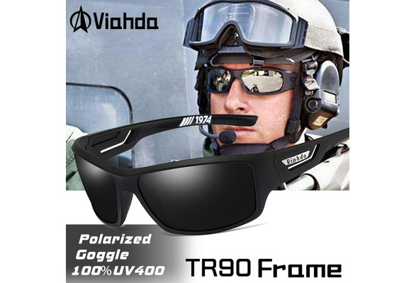 VIAHDA Ultralight TR90 Sunglasses Men's Polarized Driving Sport