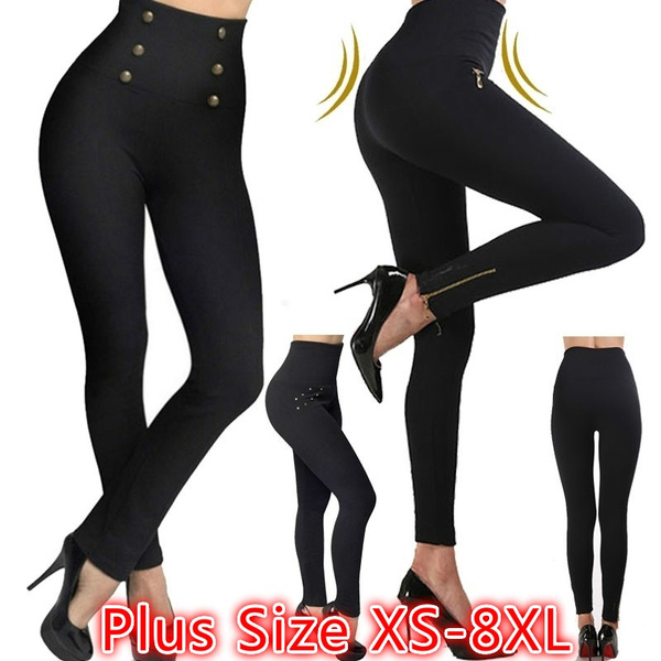 Autumn and Winter Fashion Women's High Waist Stovepipe Weight Loss Hip  Pants Shaping Leggings Shaping Pants Plus Size XS-8XL
