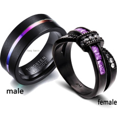 Couple Rings, wedding ring, gold, purple