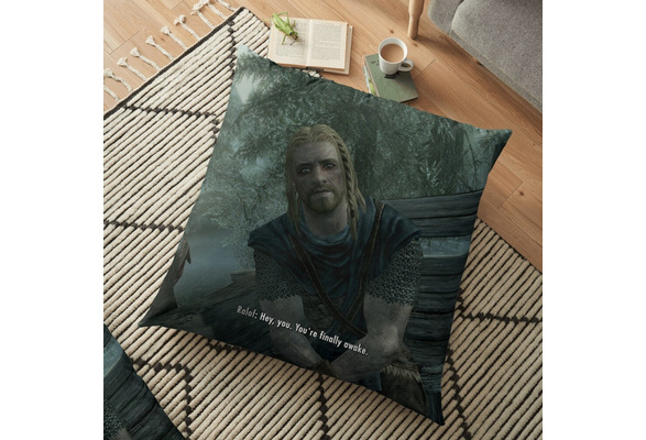 Skyrim You Re Finally Awake Sofa Bed Home Decor Pillow Case Cushion Cover Gifts Wish