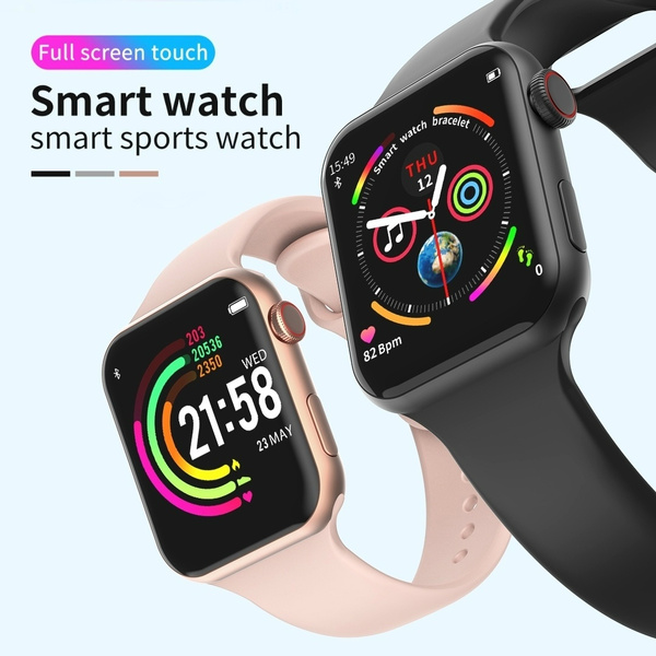 Reloj Inteligente F10 Pantalla Completa Táctil Frecuencia Cardíaca Presión  Arterial Rastreador De Actividad Deportiva Relojes De Fitness | Wish