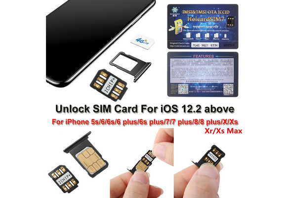 Heicard Unlock Chip For Iphone Xs Max Xr X Xs 8 7 Plus Unlocking Sim Card Iccid Ios 13 2 3 Wish