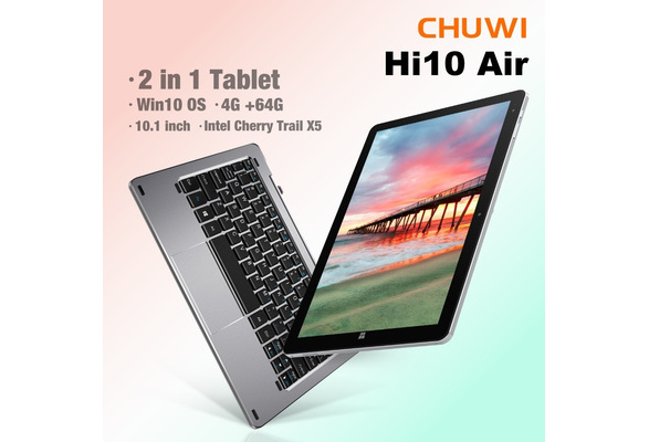 Chuwi Hi10 Air Win 10 OS 2 In 1 laptops Tablets 10.1 Inch PC Portable Intel  X5 Z8350 4G RAM & 64G ROM Office Entertainment Tablet