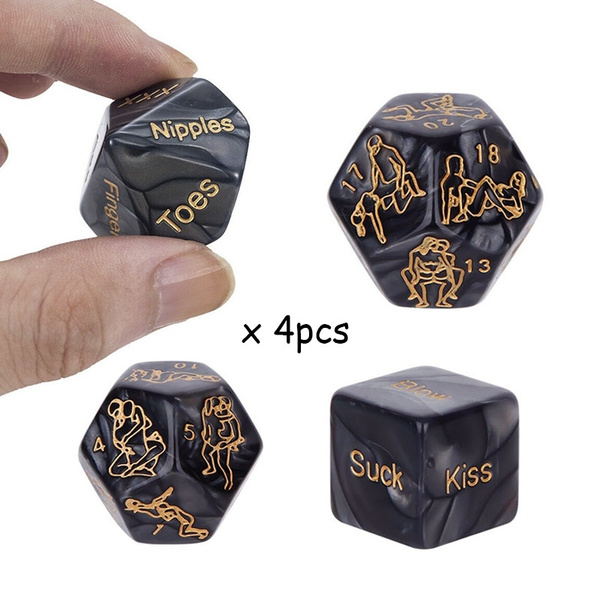 4Pcs/Set Couples Adult Love Dice Sex Position Dice Game Couple Foreplay Fun Toys 