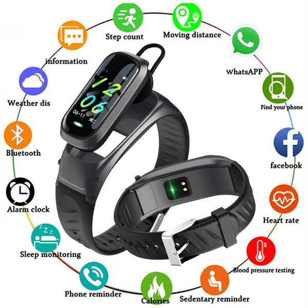 Smartwatch Bluetooth Armband Sportuhr Fitness Tracker für Damen Herren 