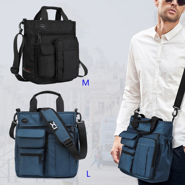 Men Fashion Office Bag Satchels Waterproof Handbag Mini Laptop Tote Bag Multi Pocket Business Messenger Bags