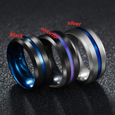 Blues, 8MM, Gifts For Men, fashion ring
