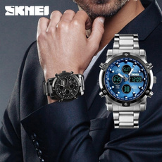 Men Business Watch, stainlesssteelwatch, wristwatch, Clock