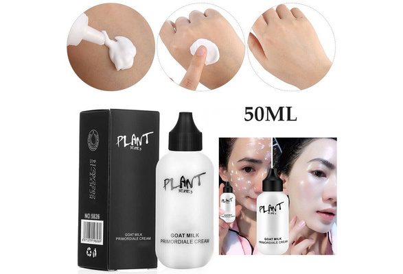 50ml Goat Milk Lazy Foundation Waterproof Face Contour Full Cover