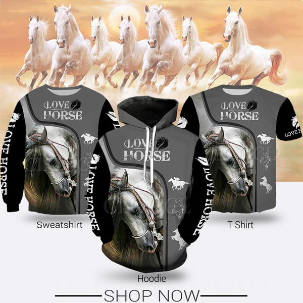 hoodie with horse design