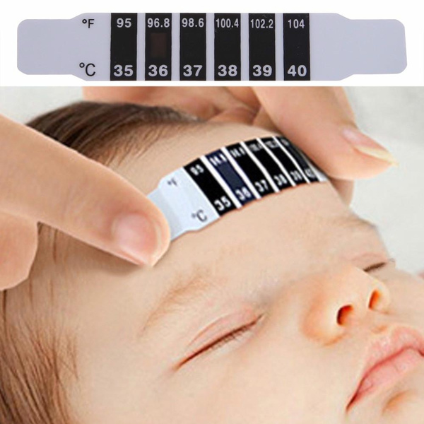 Baby Kids Forehead Strip Head Thermometer Body Temperature Test 