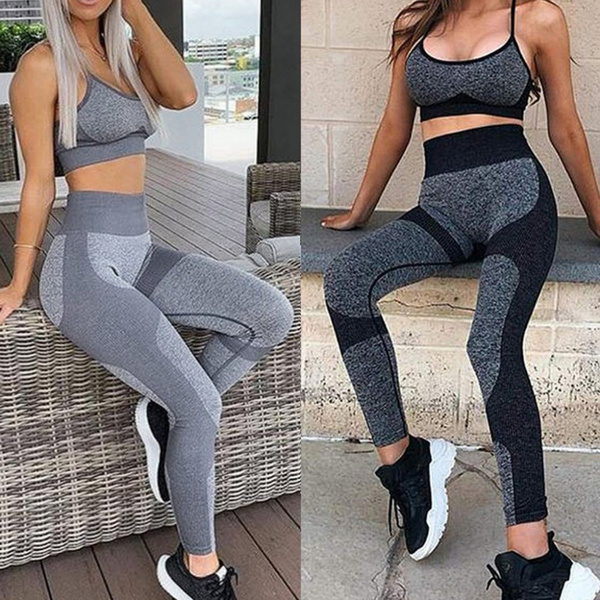 Gym Clothes Women 2 Pcs Yoga Set Sports 