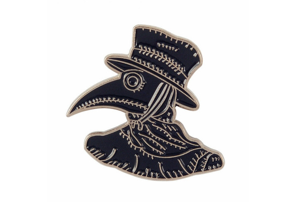 Gothic Horror Enamel Pin Badge Steampunk Details about   Plague Doctor