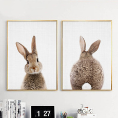 bunnycanvaspainting, art, Posters, nordicdecoration