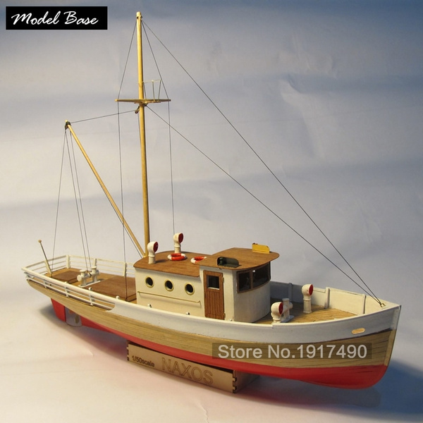 Wooden Ship Models Kits Diy Train Hobby Model-Wood-Boats 3d Laser Cut Scale  1/50 Nexus (WITH) A Wooden Fishing Boat Static Kit