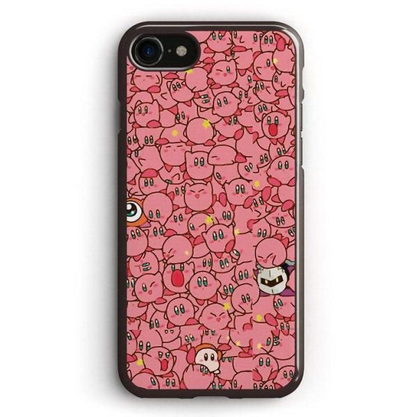 Kirby Pink Pattern Hard Protective Phone Case for iPhone 11 Pro XR XS MAX 8 7 PLUS and Samsung